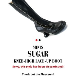 Fluevog Minis Sugar Knee-High Lace-Up Boots